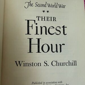 THEIR FINEST HOUR BY WINSTON CHURCHILL